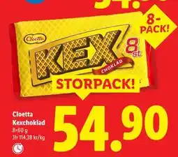 Lidl Cloetta Kexchoklad, SEK 54.9 erbjuda