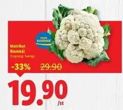 Lidl Matriket Blomkål erbjuda