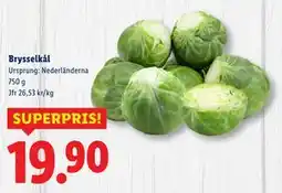 Lidl Brysselkål, SEK 19.9 erbjuda
