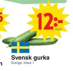 Matöppet Svensk gurka, SEK 12 erbjuda