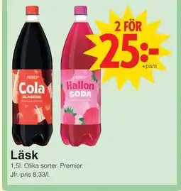 Matöppet Läsk, SEK 25 erbjuda