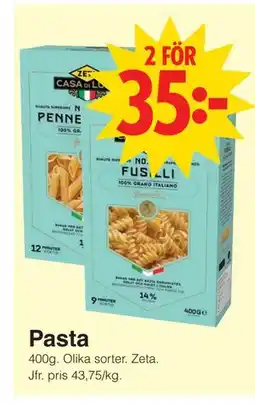Matöppet Pasta, SEK 35 erbjuda