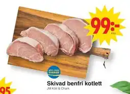Matöppet Skivad benfri kotlett, SEK 99 erbjuda