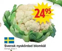 Matöppet Svensk nyskördad blomkål, SEK 24.95 erbjuda