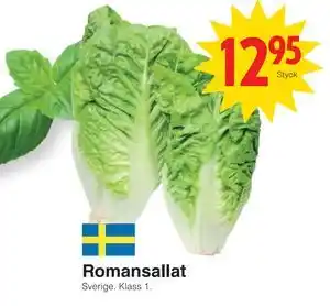 Matöppet Romansallat, SEK 12.95 erbjuda