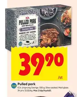 ICA Kvantum ICA Pulled pork erbjuda