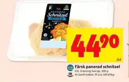 ICA Kvantum Färsk panerad schnitzel erbjuda