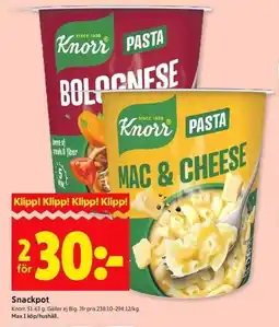ICA Kvantum Snackpot erbjuda