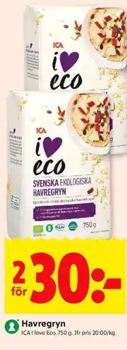 ICA Kvantum ICA Havregryn erbjuda