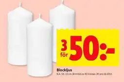 ICA Kvantum Blockljus erbjuda