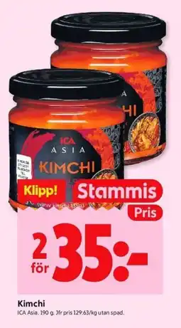 ICA Kvantum ICA Kimchi erbjuda