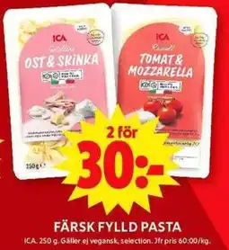 ICA Maxi ICA Färsk fylld pasta erbjuda