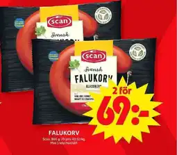 ICA Maxi SCAN Falukorv erbjuda