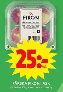 ICA Maxi ICA Färska fikon i ask erbjuda