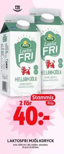 ICA Maxi ARLA Laktosfri mjölkdryck erbjuda