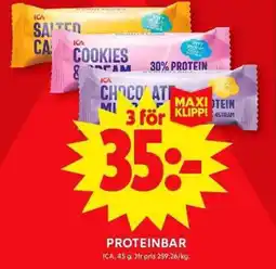 ICA Maxi ICA Proteinbar erbjuda