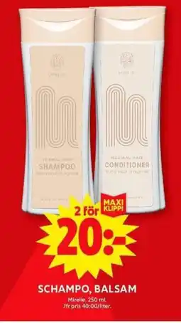 ICA Maxi Schampo, balsam erbjuda