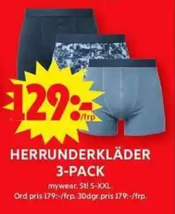 ICA Maxi Herrunderkläder 3-pack erbjuda