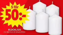 ICA Maxi Blockljus erbjuda
