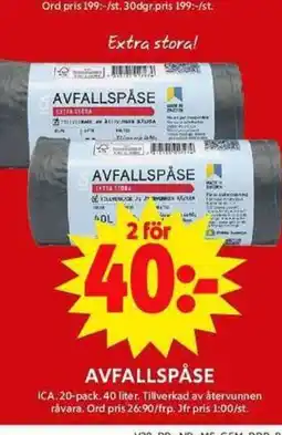 ICA Maxi ICA Avfallspåse erbjuda