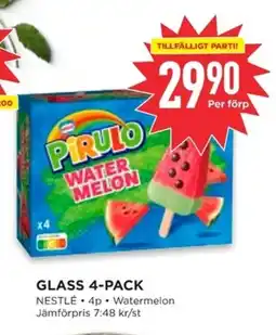 Willys NESTLÉ Glass 4-pack erbjuda