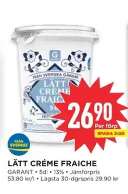 Willys GARANT Lätt créme fraiche erbjuda
