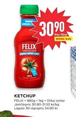 Willys FELIX Ketchup erbjuda