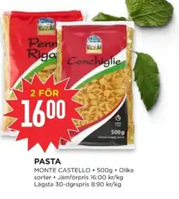 Willys MONTE CASTELLO Pasta erbjuda
