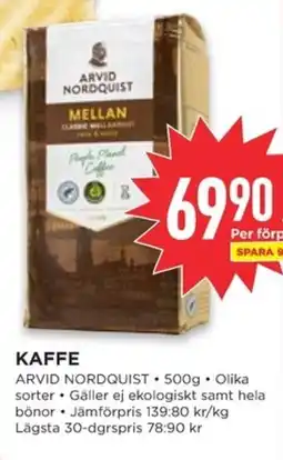 Willys ARVID NORDQUIST Kaffe erbjuda