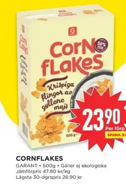 Willys GARANT Cornflakes erbjuda