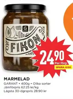 Willys GARANT Marmelad erbjuda