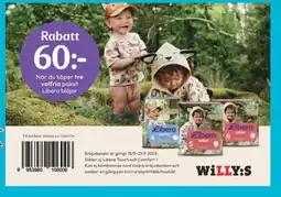 Willys När du köper tre valfria paket libero blöjor erbjuda