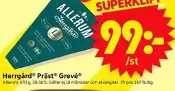 ICA Supermarket ALLERUM Herrgård präst grevé erbjuda