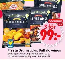 ICA Supermarket Frysta drumsticks, buffalo wings erbjuda