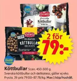 ICA Supermarket SCAN Köttbullar erbjuda