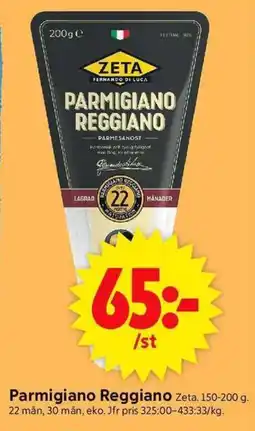 ICA Supermarket ZETA Parmigiano reggiano erbjuda