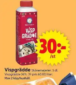 ICA Supermarket Vispgrädde erbjuda