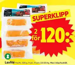 ICA Supermarket PACIFIC Laxfilé erbjuda