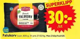 ICA Supermarket SCAN Falukorv erbjuda