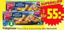 ICA Supermarket FINDUS Fiskpinnar erbjuda