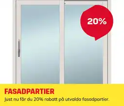 Byggmax Fasadpartier erbjuda