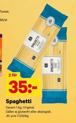 City Gross Spaghetti, SEK 35 erbjuda