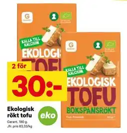 City Gross Ekologisk rökt tofu, SEK 30 erbjuda