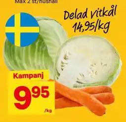 City Gross Delad vitkål, SEK 14.95 erbjuda