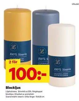 City Gross Blockljus, SEK 100 erbjuda