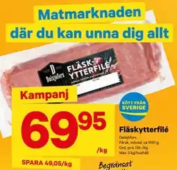 City Gross Fläskytterfilé, SEK 69.95 erbjuda
