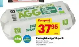 City Gross Ekologiska ägg 10-pack, SEK 37.95 erbjuda