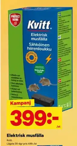 City Gross Elektrisk musfälla, SEK 399 erbjuda