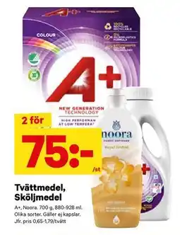 City Gross Tvättmedel, Sköljmedel, SEK 75 erbjuda