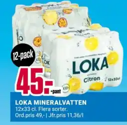 ÖoB LOKA Mineralvatten erbjuda